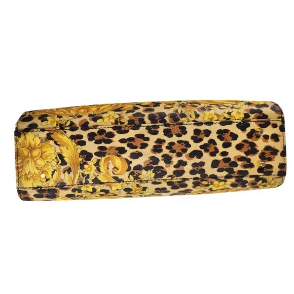Versace Vintage Leopard Baroque Top Handle Bag - Picture 7 of 12